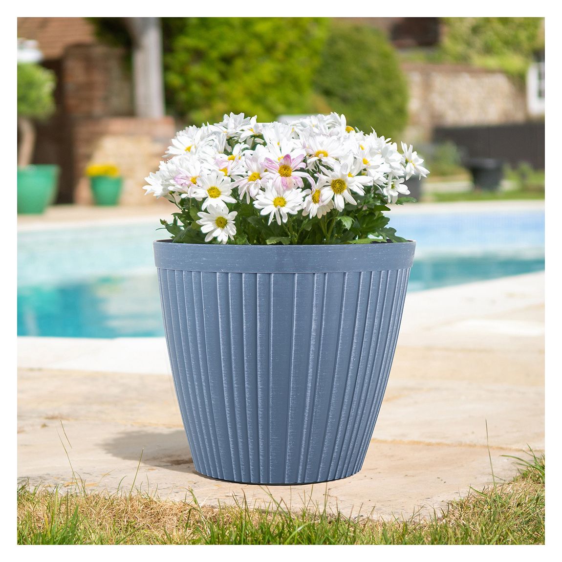 35cm Oxford Planter - Dark Grey main product photo