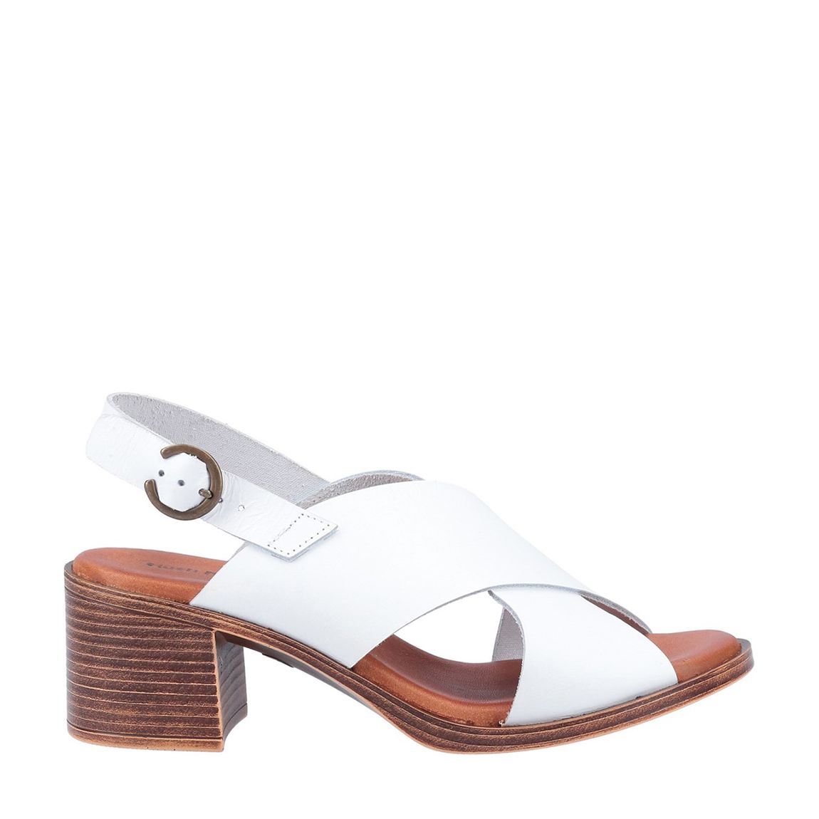 White Gabrielle Sandal main product photo