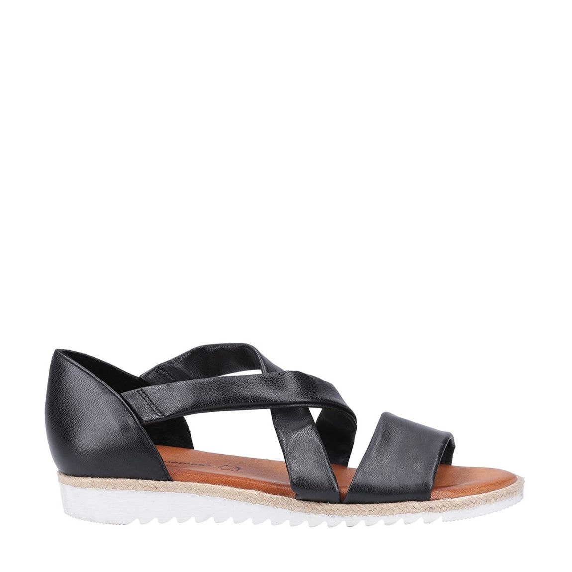 Black Gemma Espadrille Wedge Sandal main product photo