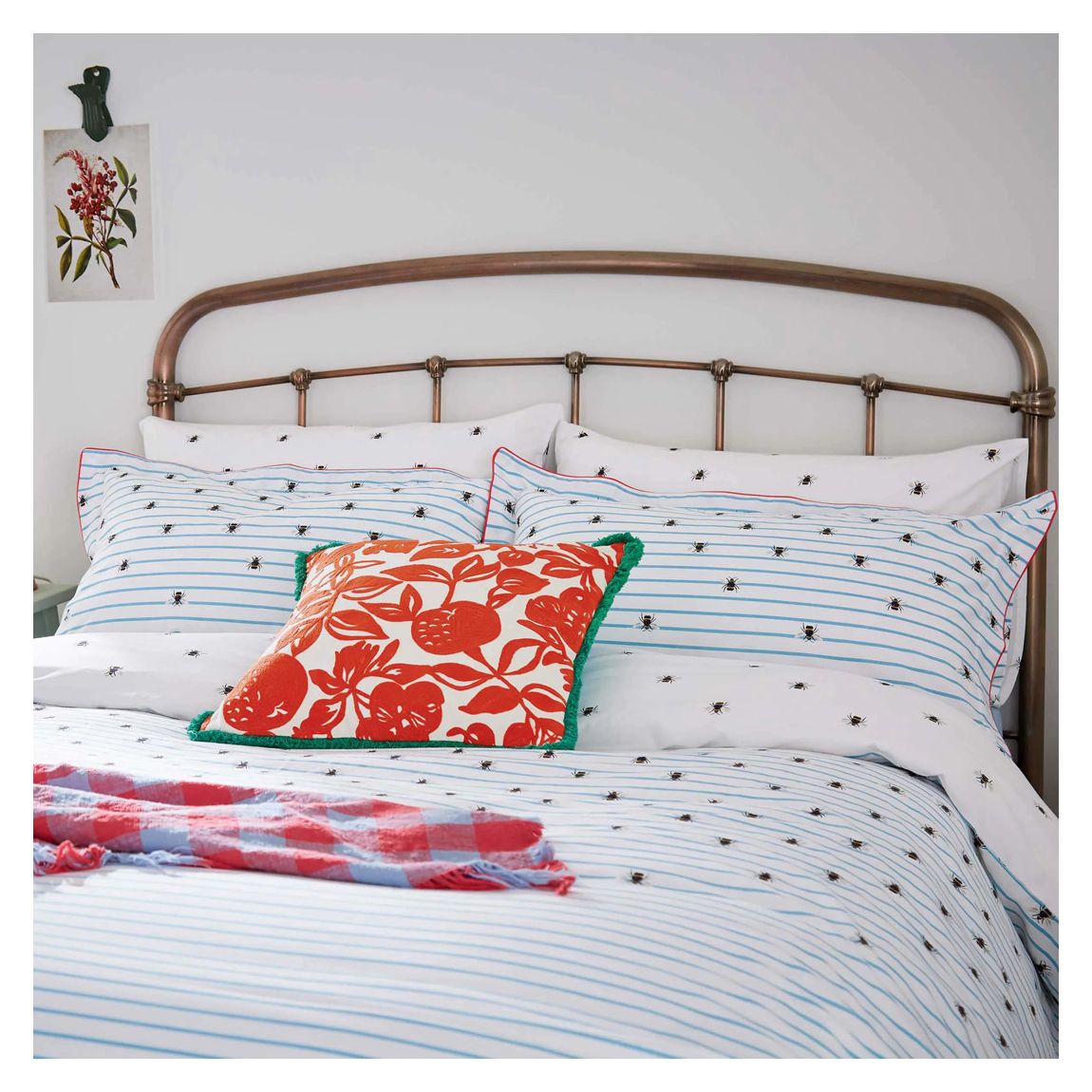 Botanical Bee Superking Duvet Set, Multi main product photo