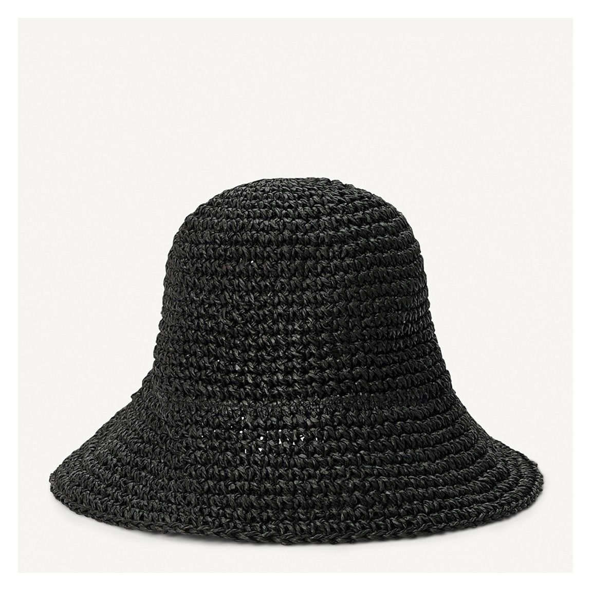 Black Textured Bucket Hat main product photo
