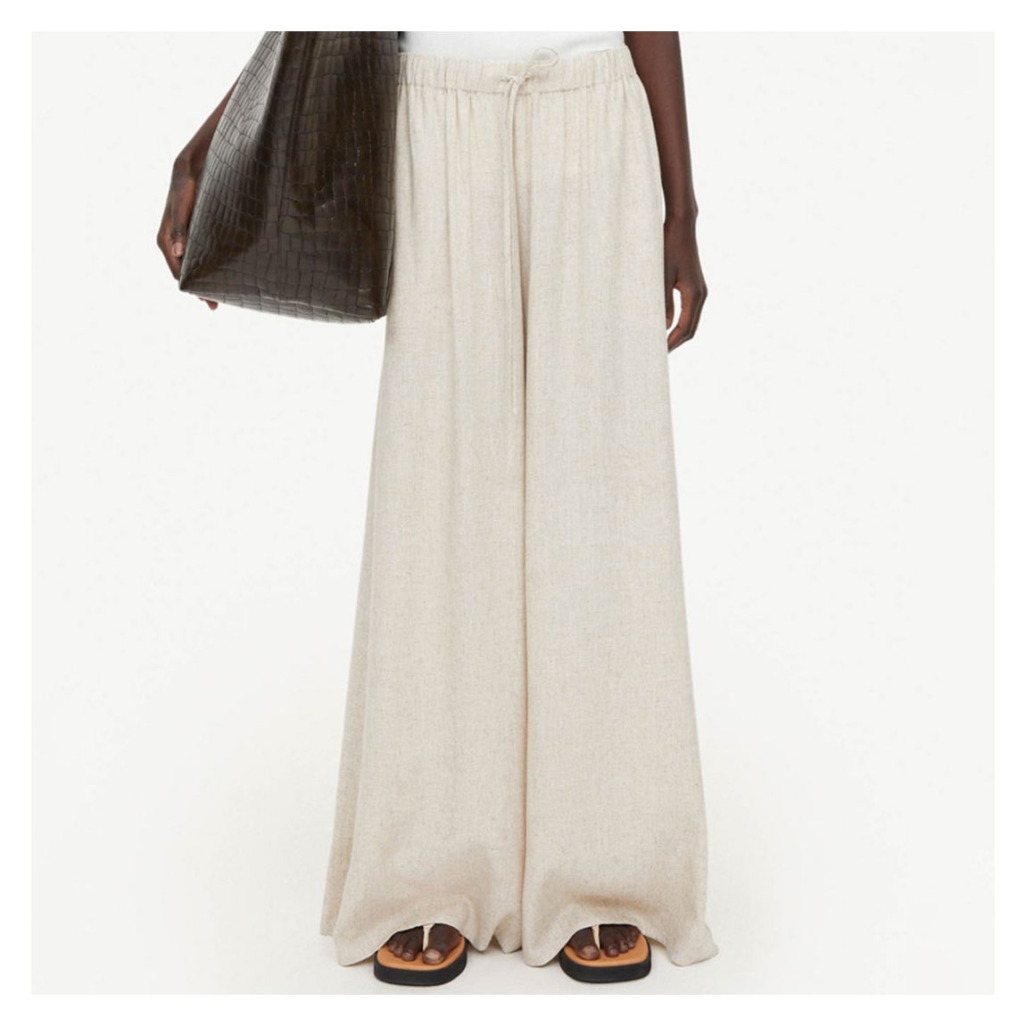 Off White Pisca Linen Blend Trouser main product photo
