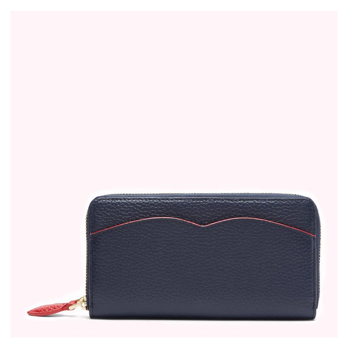 Navy Cupids Bow Continental Wallet main product photo