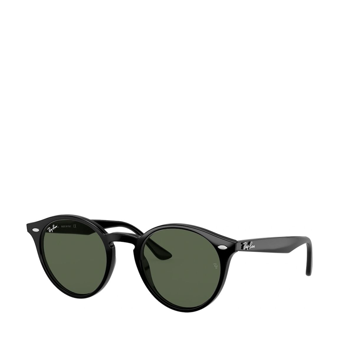 Black Round Flat Lenses Sunglasses 49mm main product photo