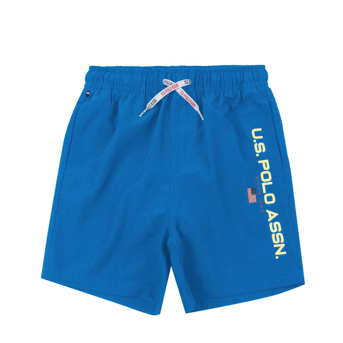 Boy's Blue Side Logo Swimming Trunks main product photo
