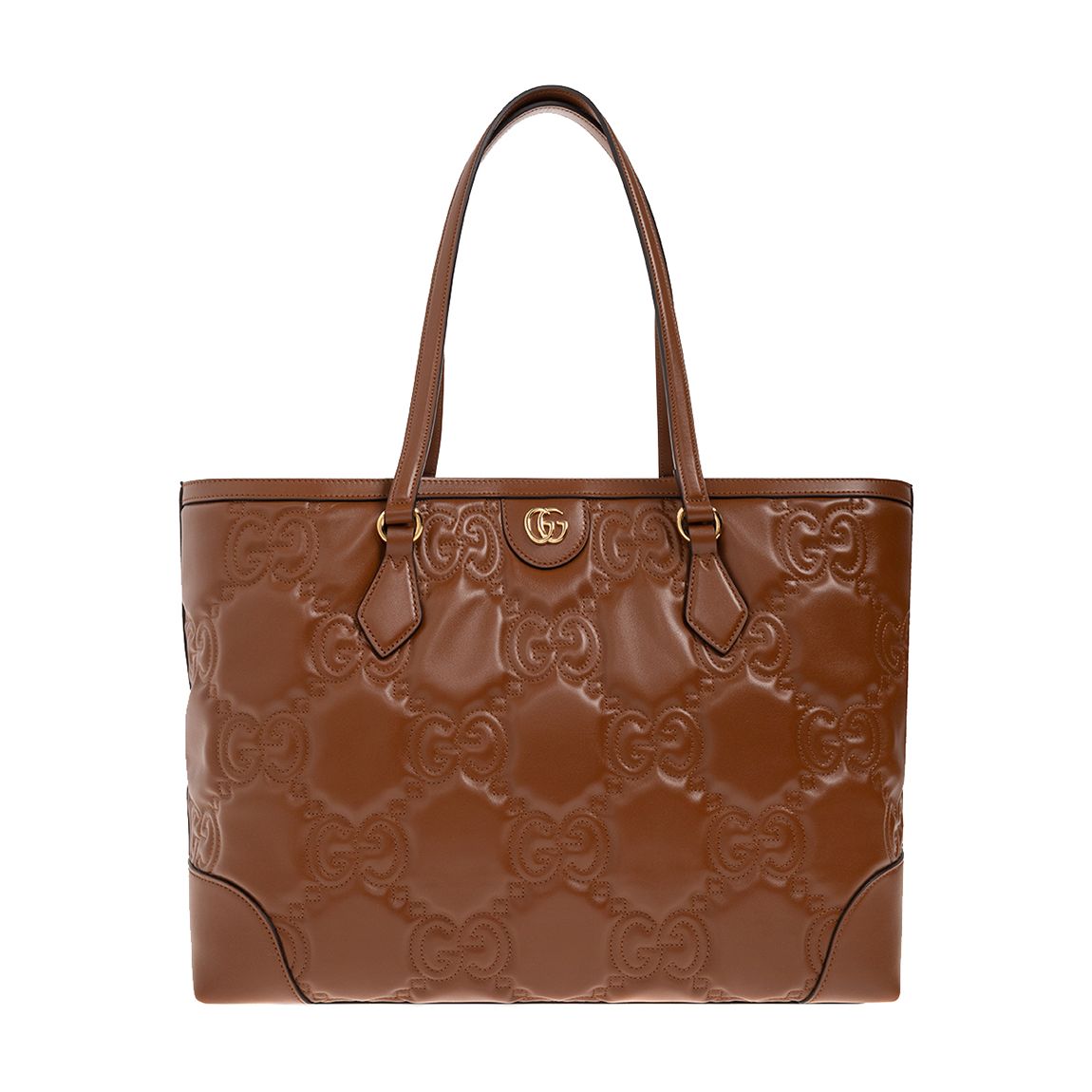 Gucci Brown GG Matelasse Medium Tote main product photo