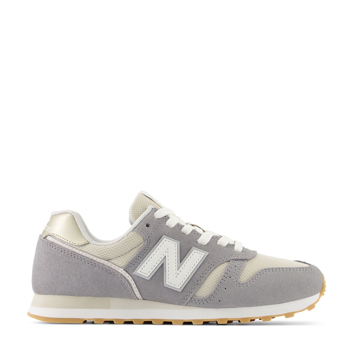 Unisex Grey And White 373 Trainers main product photo
