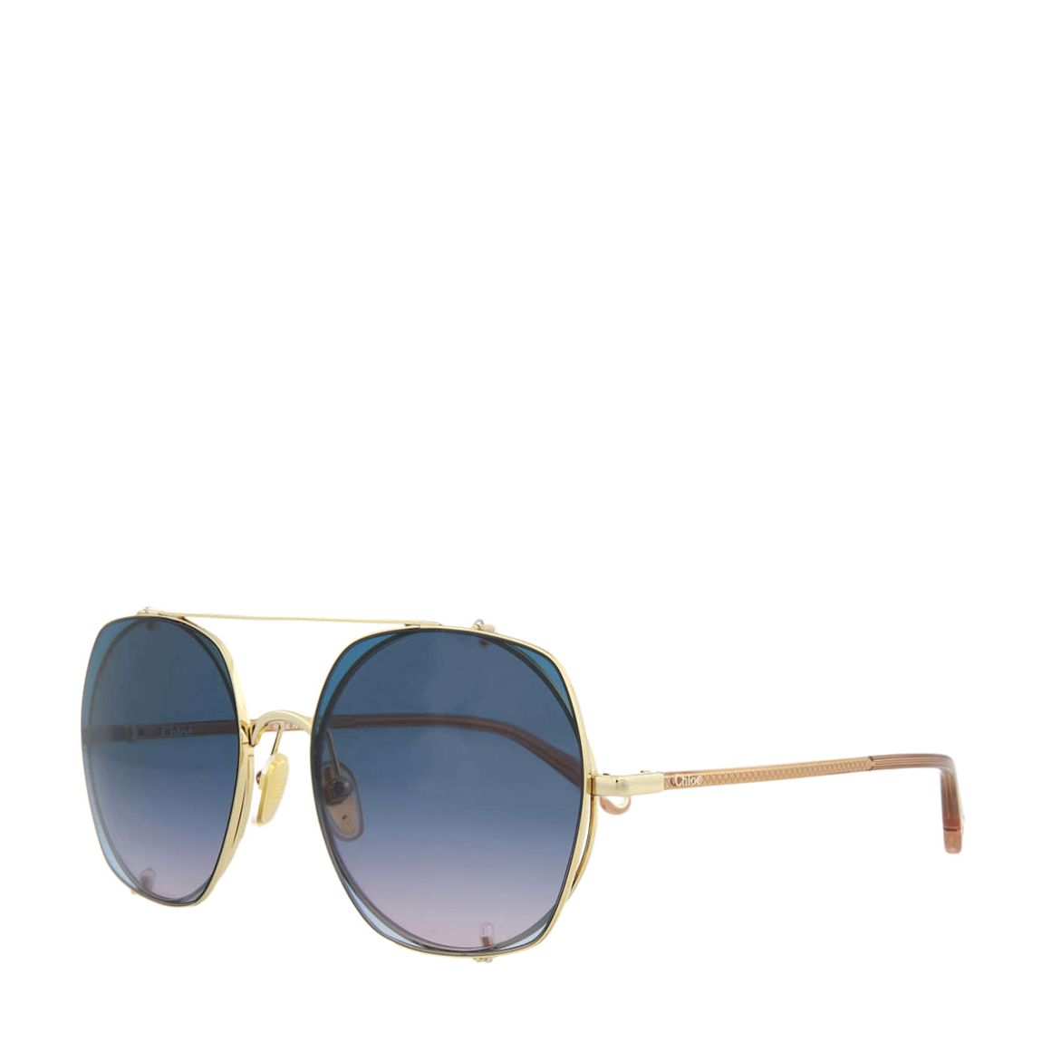 Womens Chloe Gold Sunglasses 56mm main product photo