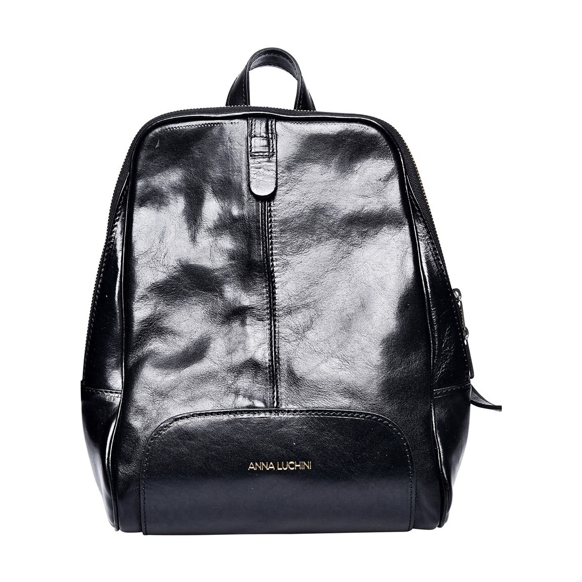 Black Leather Backpack main product photo