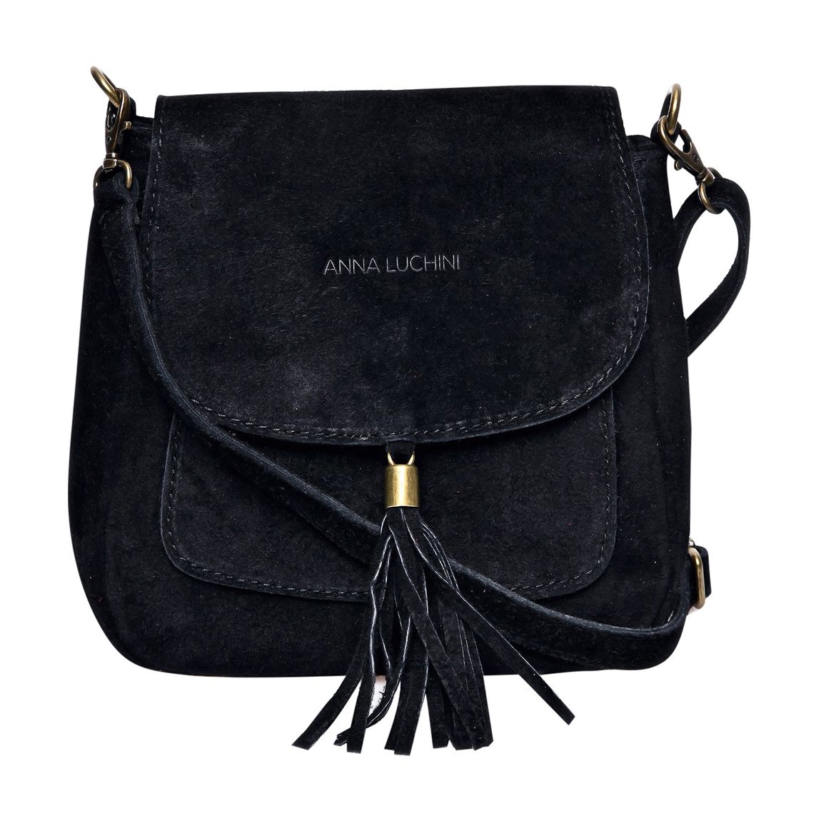 Black Leather Top Handle Bag main product photo
