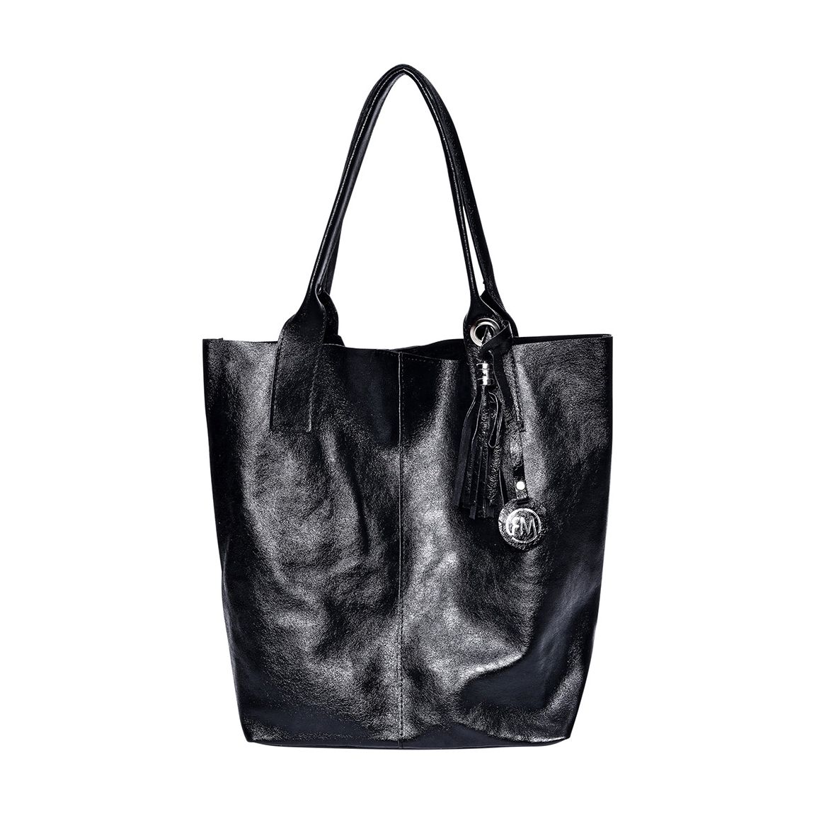 Black Roberta M Tote Bag main product photo