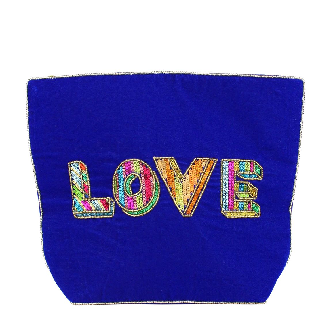 Love Blue Make Up Bag main product photo