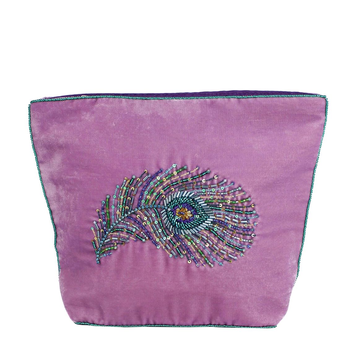 Peacock Feather Make Up Bag main product photo