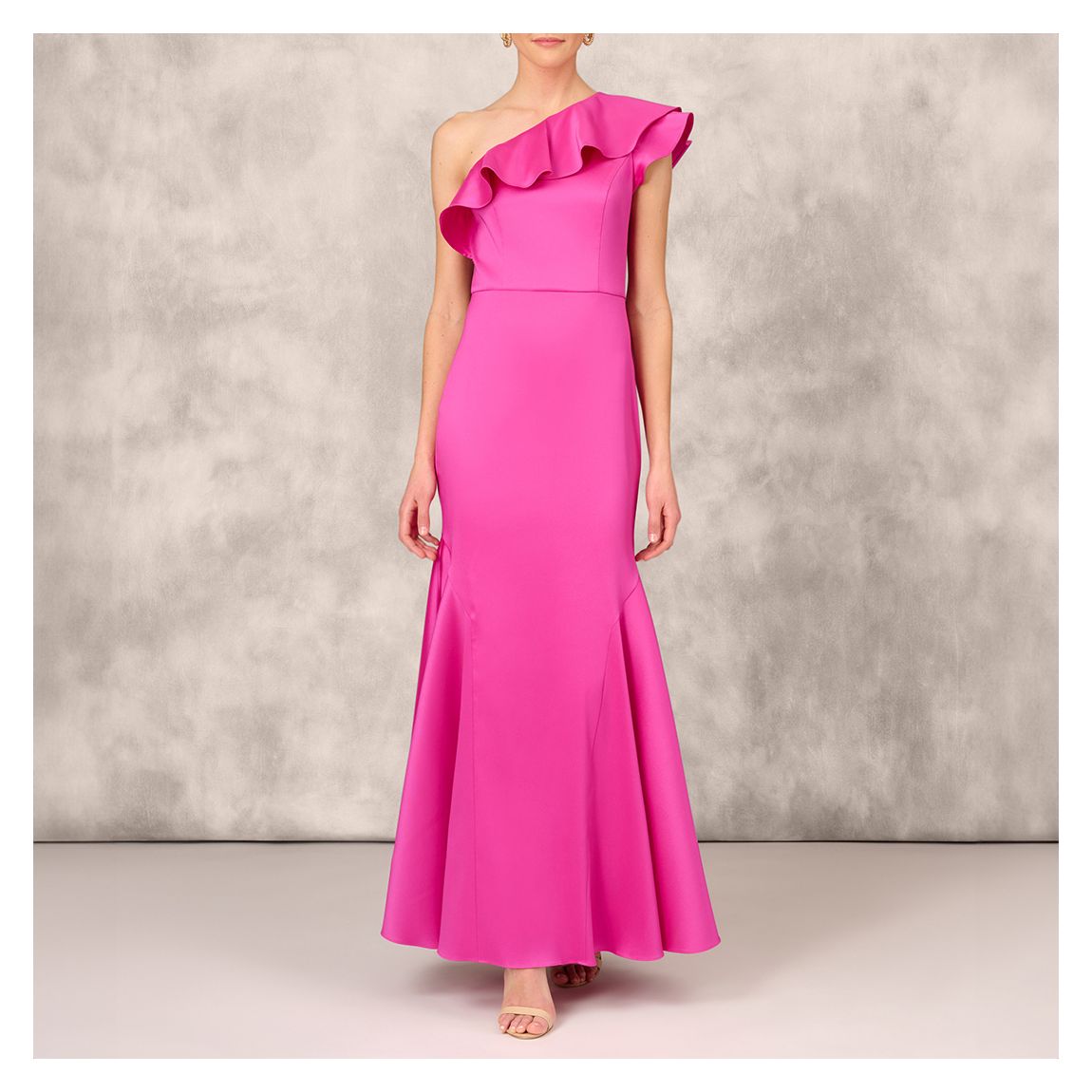 Magenta One Shoulder Mermaid Dress main product photo