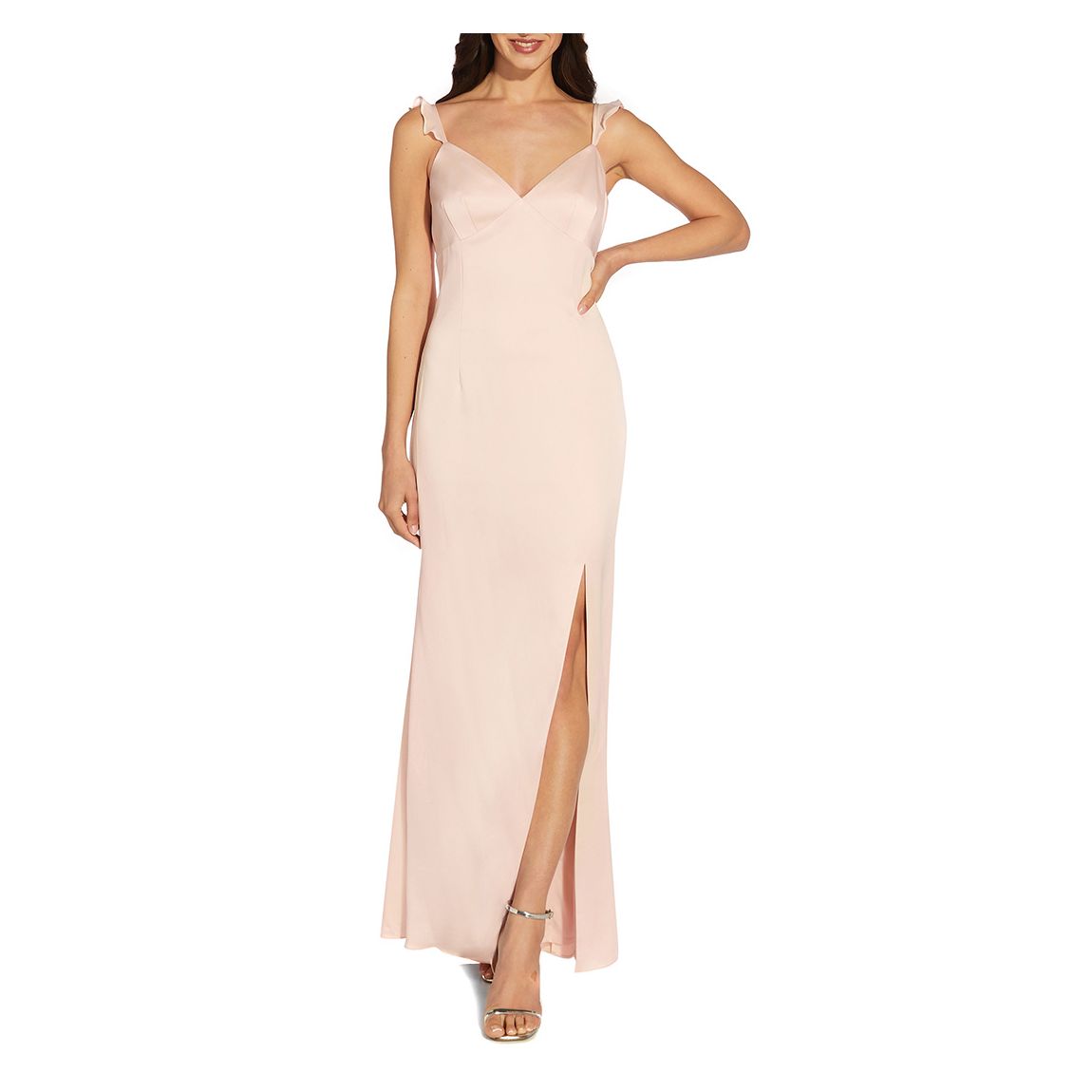 Blush Divine Crepe Chiffon Gown main product photo