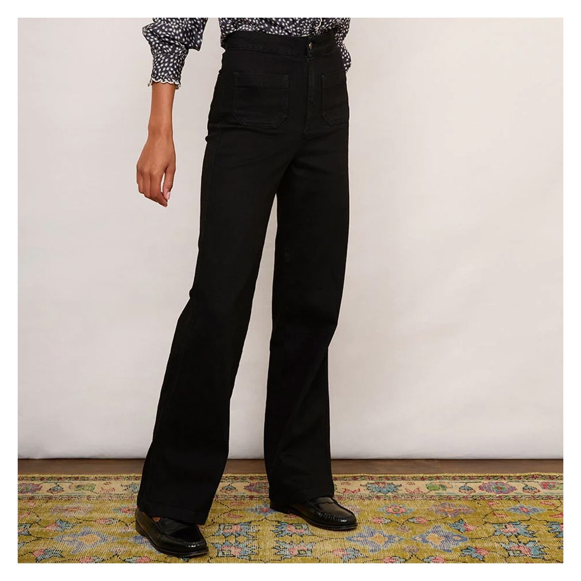Black Flossie Flare Jeans main product photo