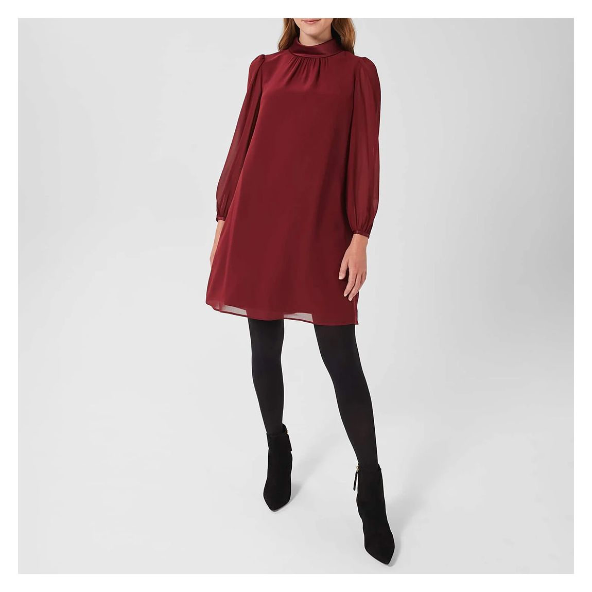 Burgundy Ciara Mini Dress main product photo