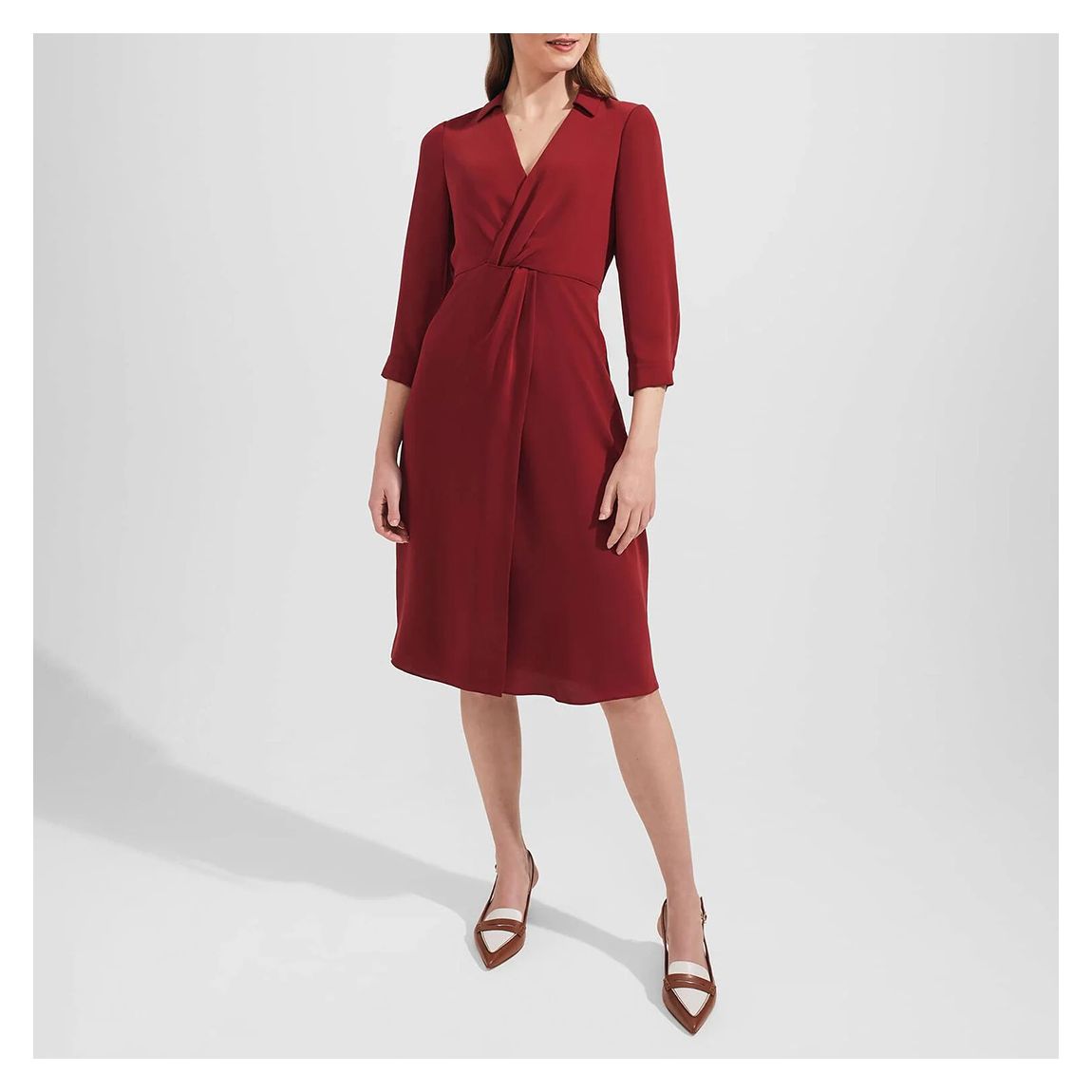 Red Malikah Midi Dress main product photo