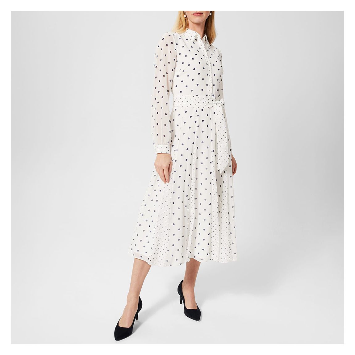 White Lucilla Tie Dress main product photo