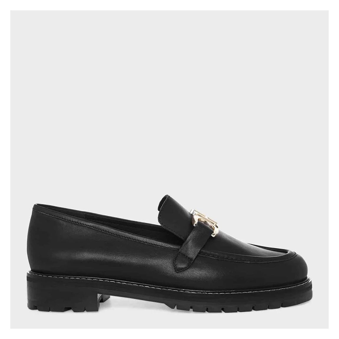 Black Peyton Leather Loafers main product photo