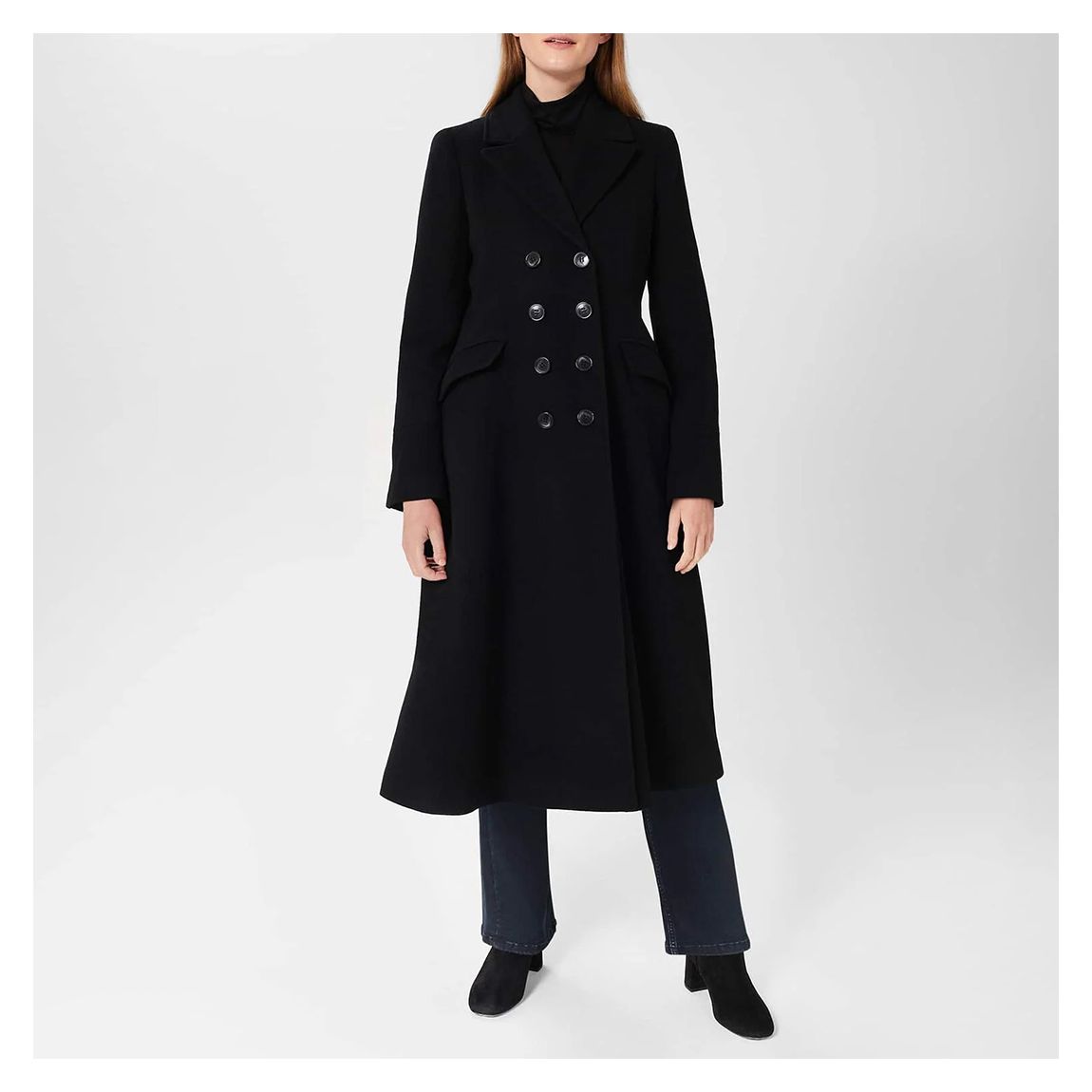 Black Blakely Wool Blend Coat main product photo