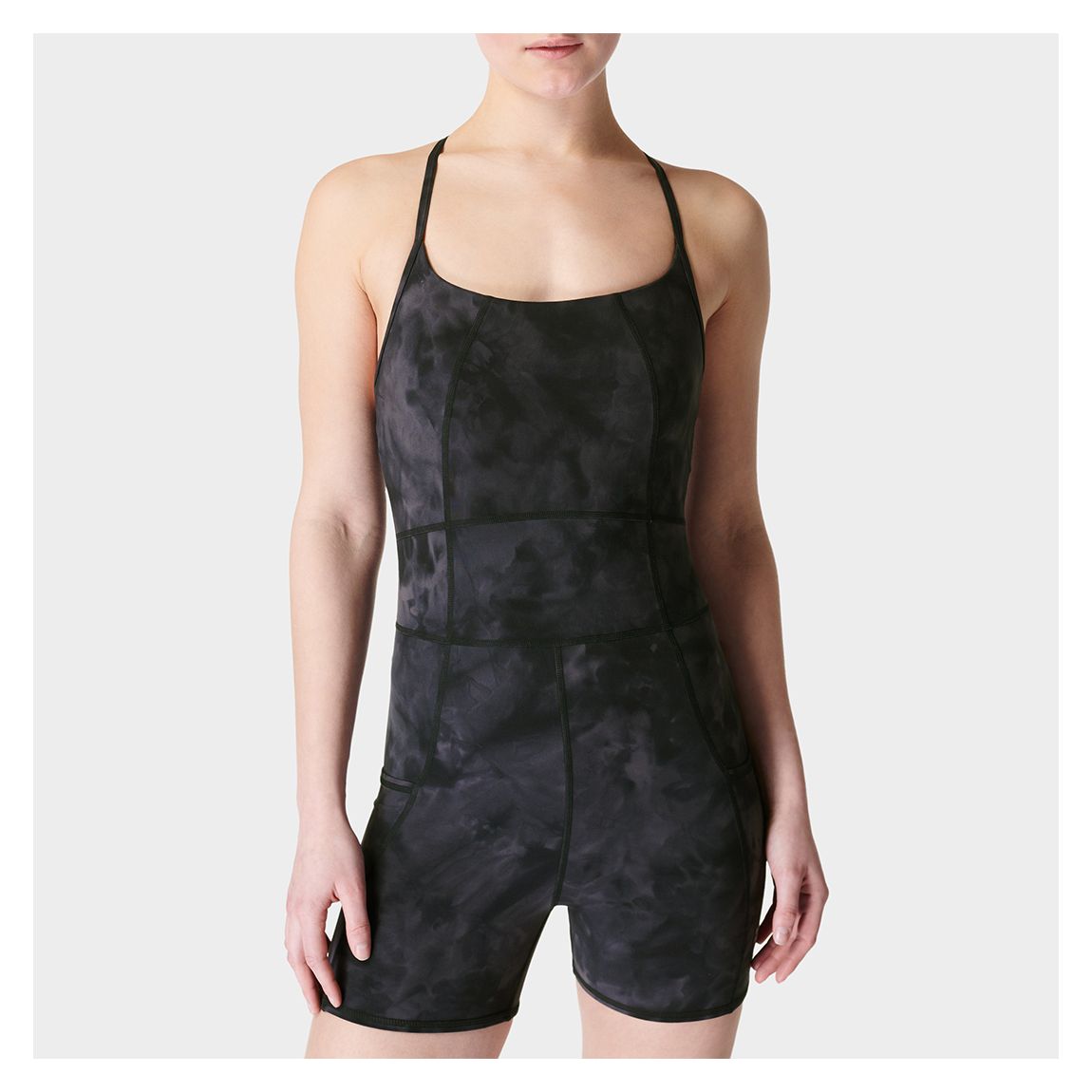 Black Super Soft Short Bodysuit main product photo
