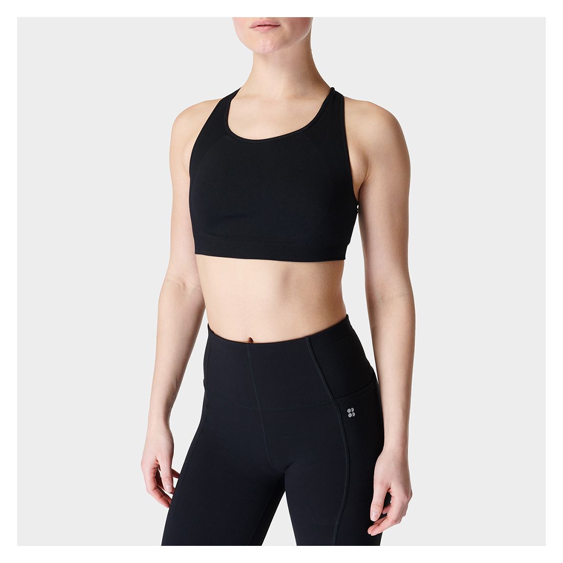 Black Stamina Form Strappy Bra main product photo