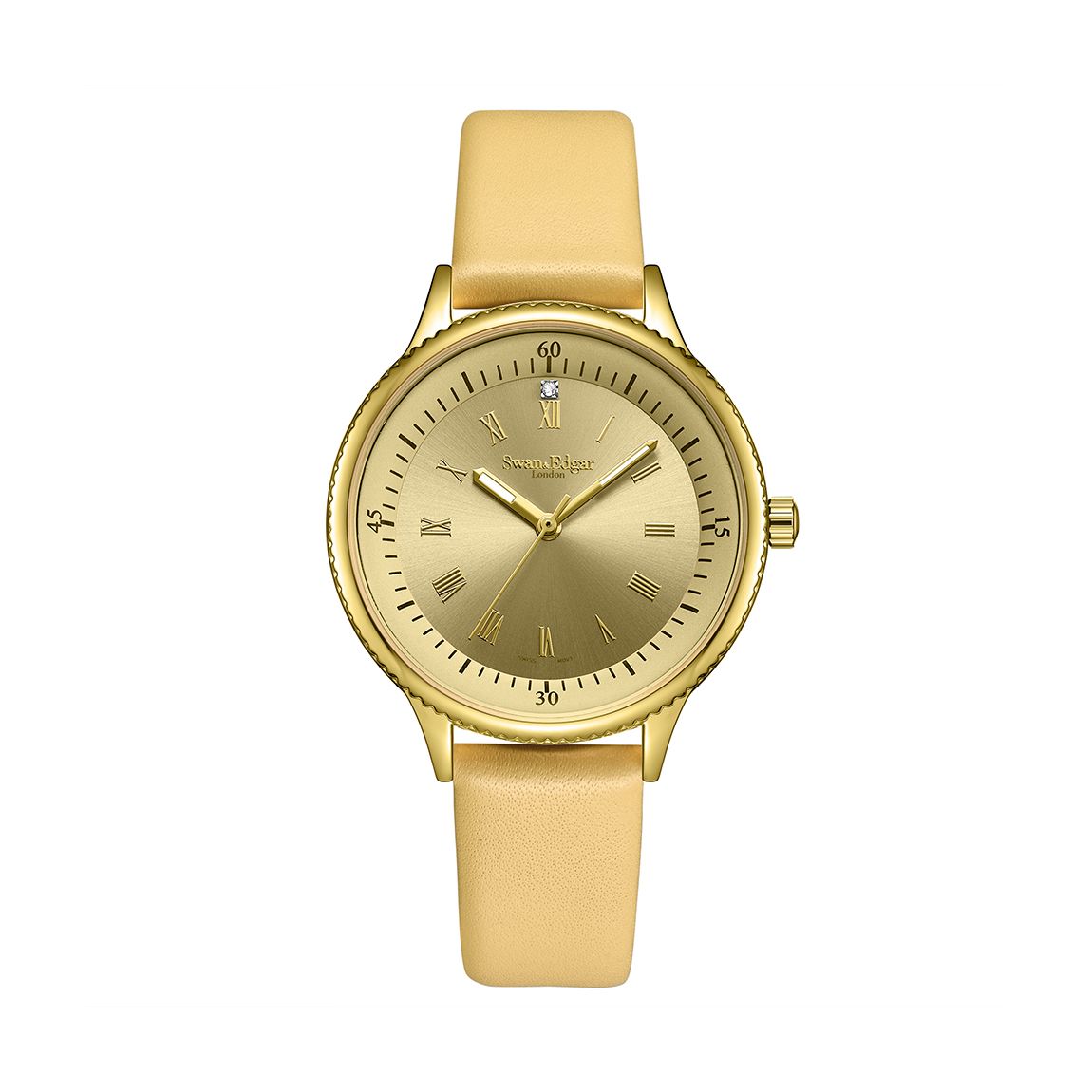 Swan & Edgar Ladies Oyster Diamond Gold main product photo