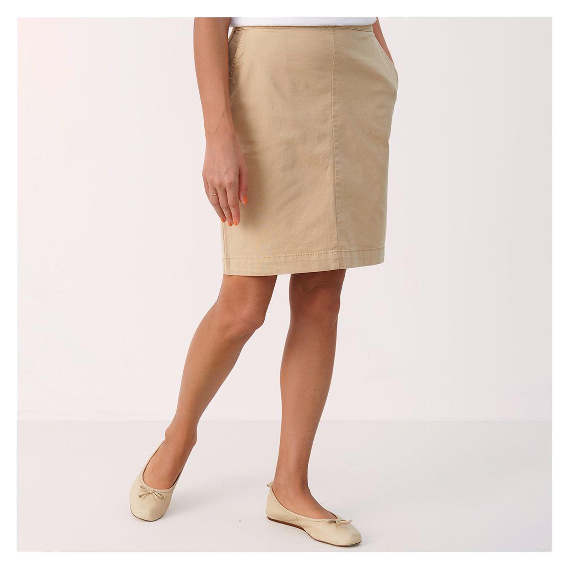 Beige Sofala Cotton Skirt main product photo