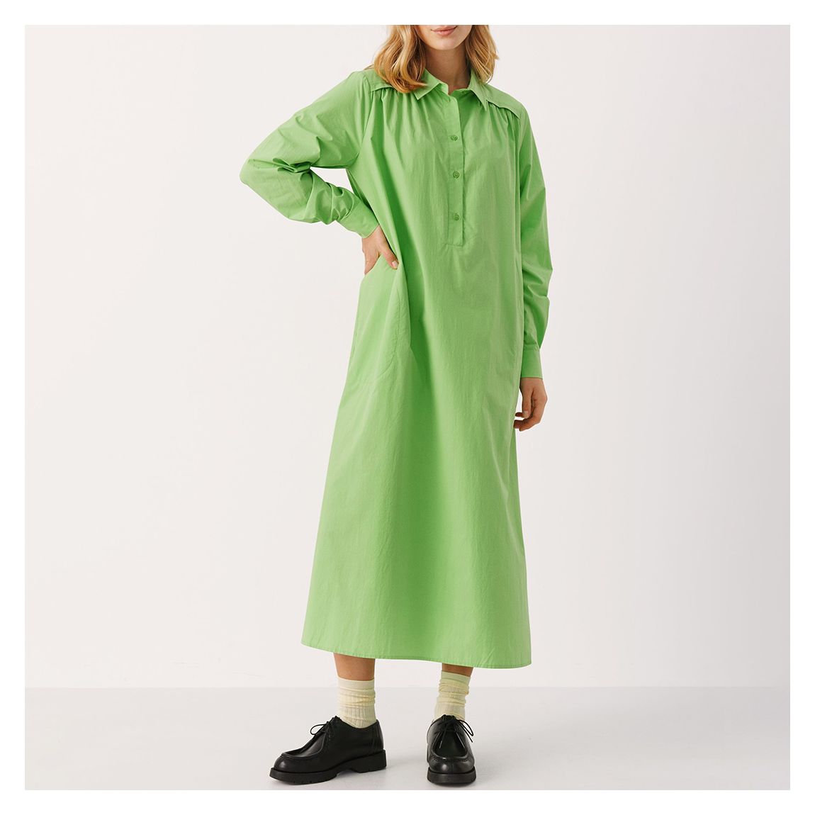 Green Smilla Cotton Dress main product photo