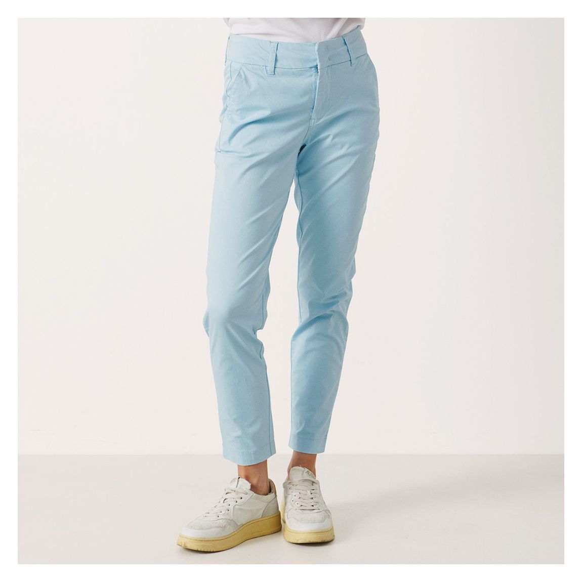 Light Blue Soffys Cotton Trouser main product photo