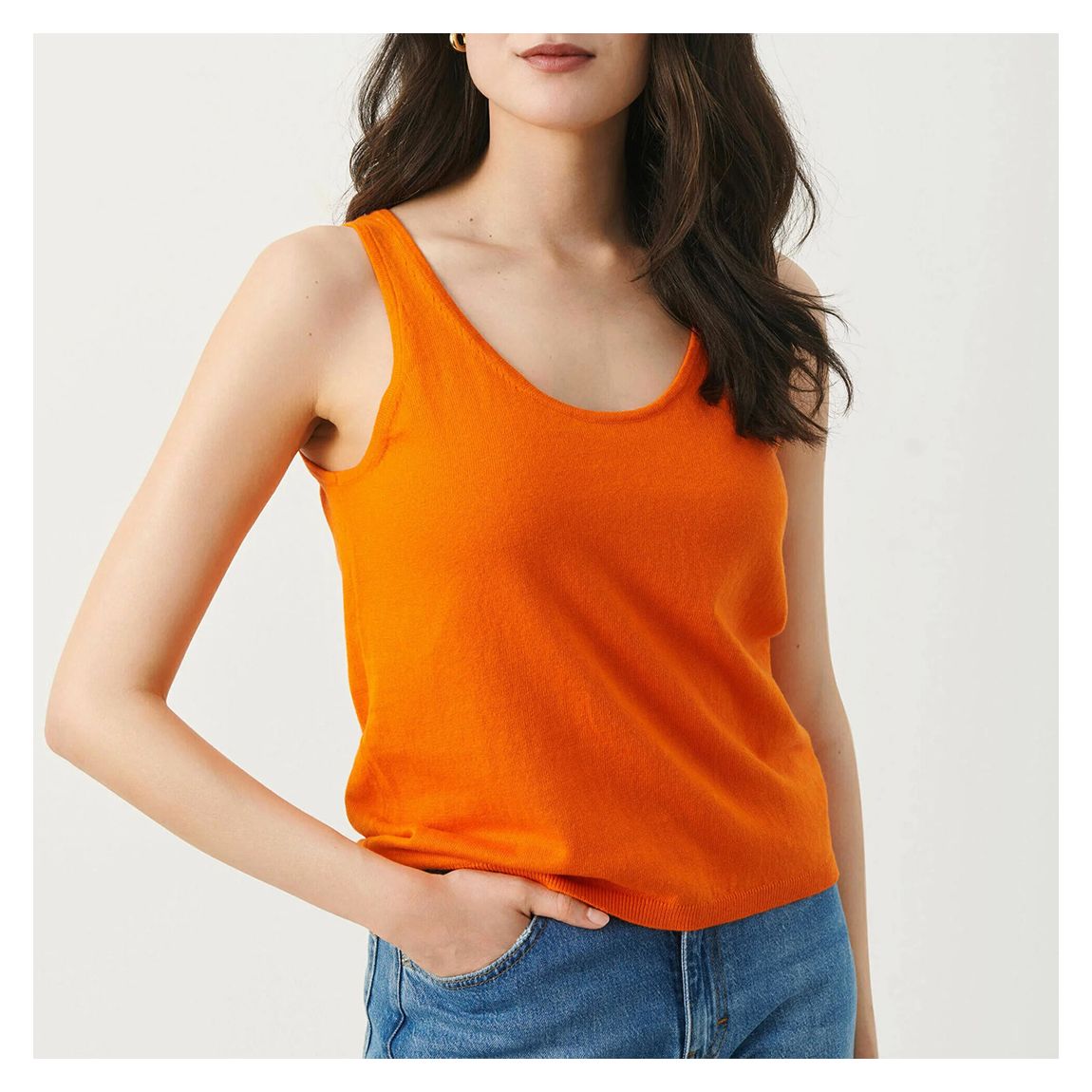 Orange Sabine Cotton Top main product photo
