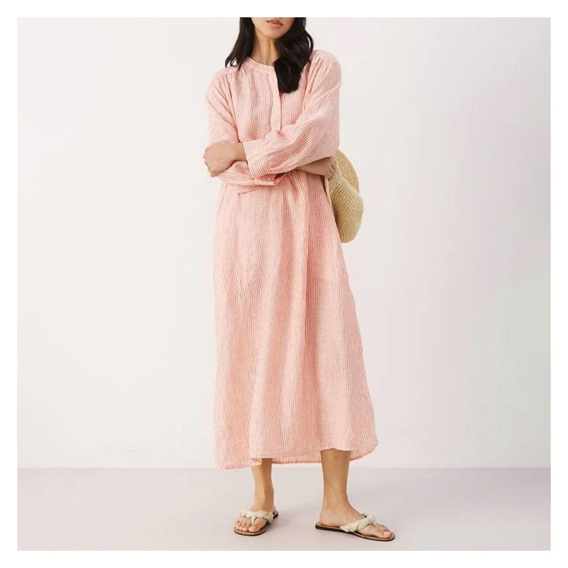 Light Pink Linen Dress main product photo