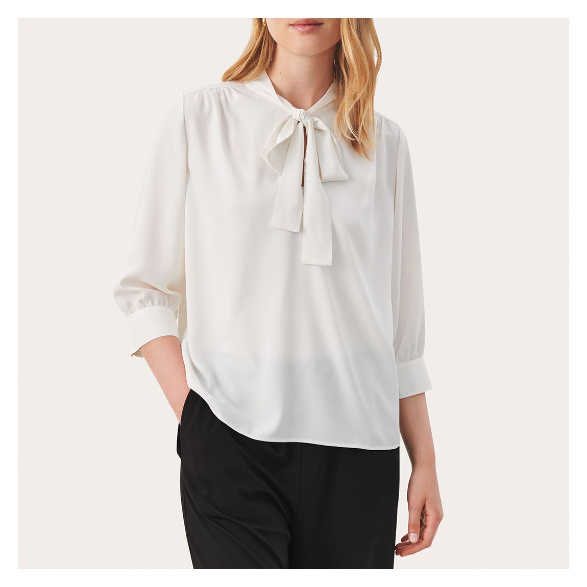 White Alena Blouse main product photo