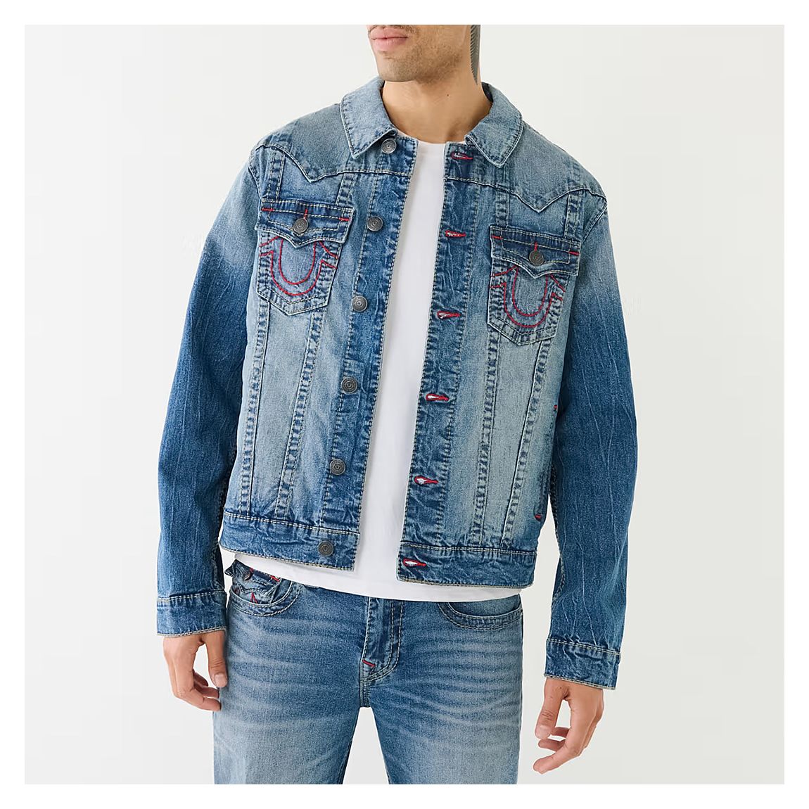 Blue Big T Jimmy Denim Jacket main product photo