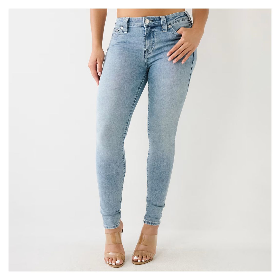 Light Blue Jennie Curvy Skinny Stretch Jeans main product photo