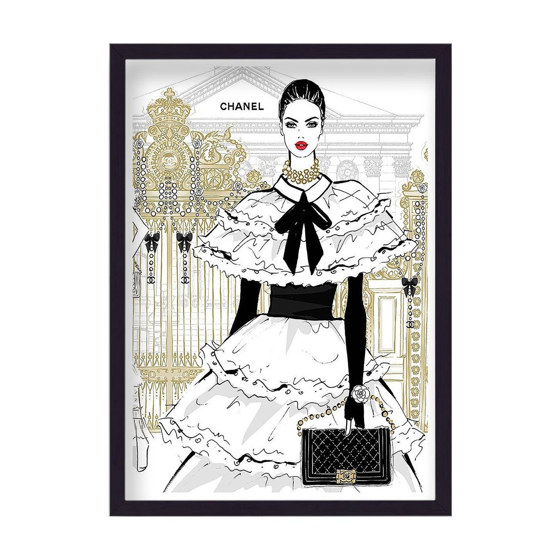 The Chanel Touch Ornate Gateway Framed Print main product photo