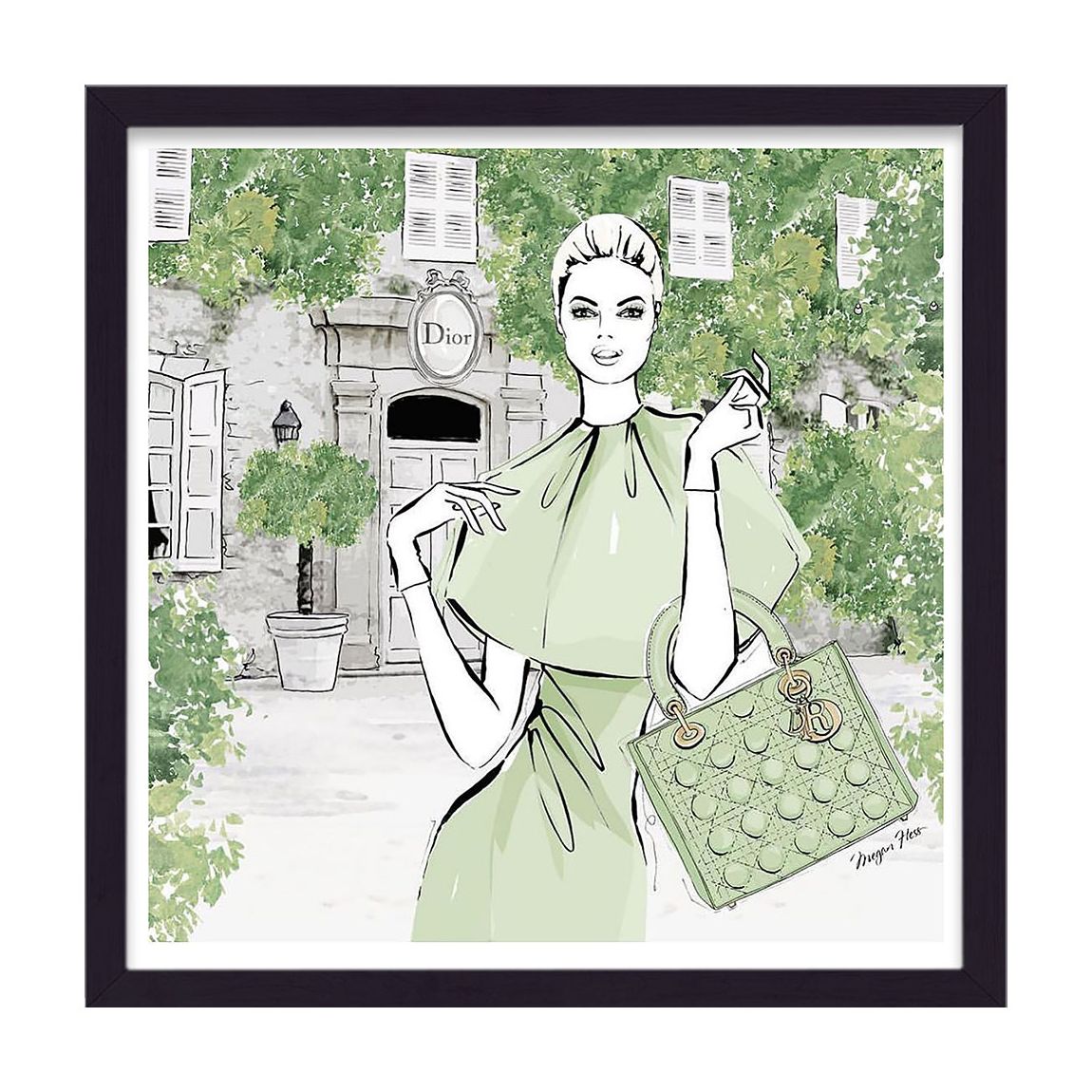 Dior French Retreat Green v1 Framed Print main product photo