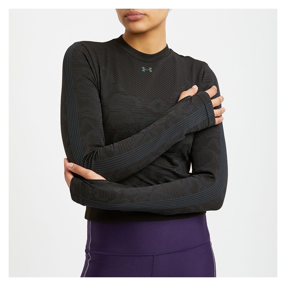 Black Rush Seamless Long Sleeve Top main product photo
