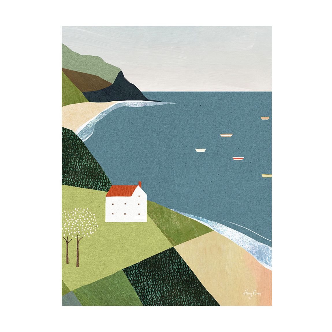 house on the cliff 30 x 40 cm main product photo