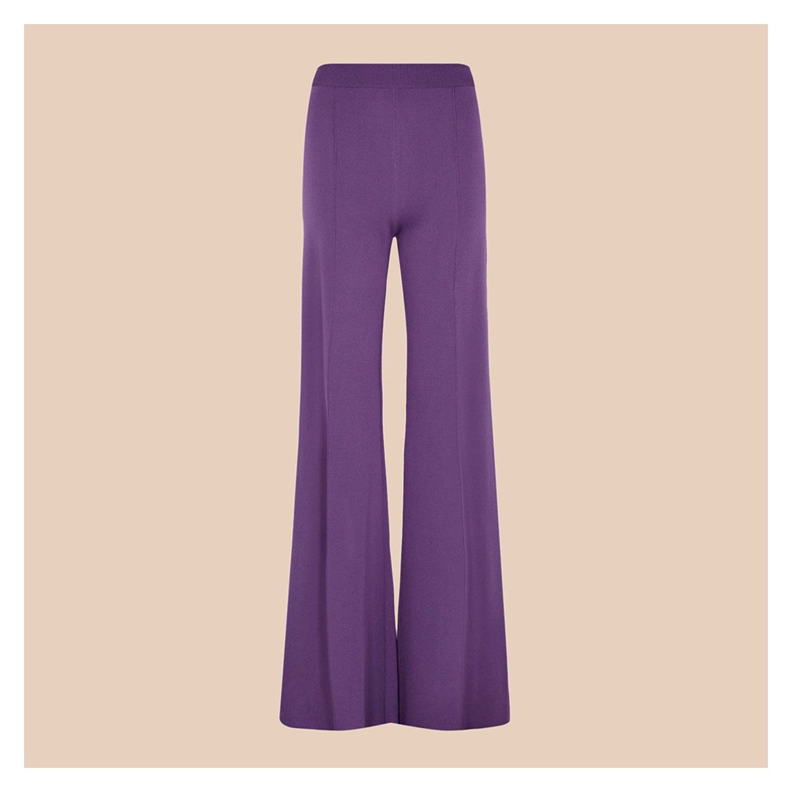 Purple Demi Flare Trousers main product photo