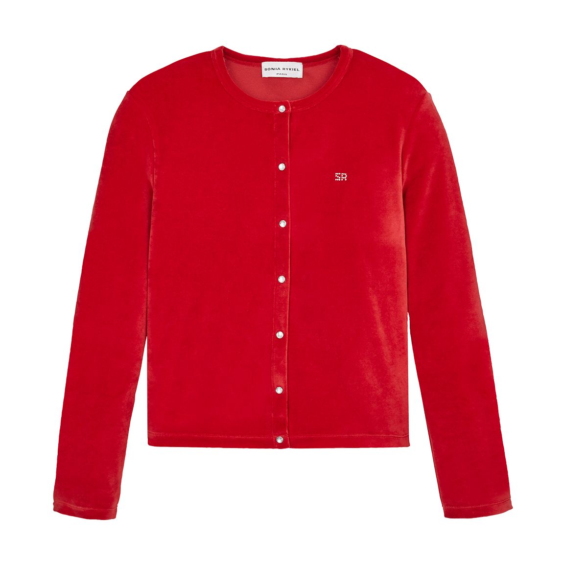 Red Button Up Cardigan main product photo