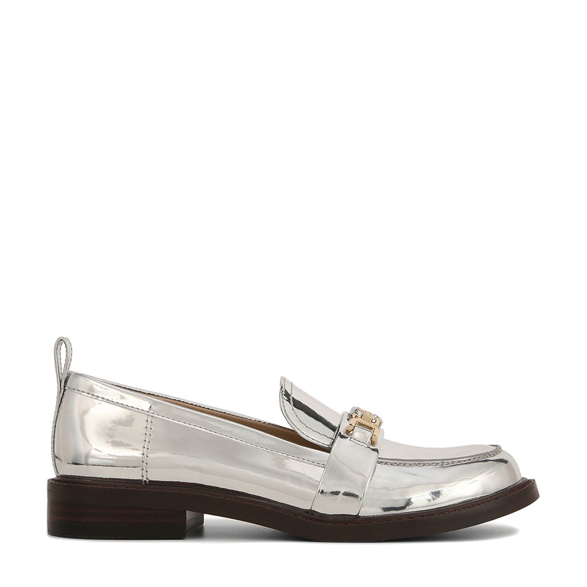 Silver Metallic Christy Flat Shoes main product photo