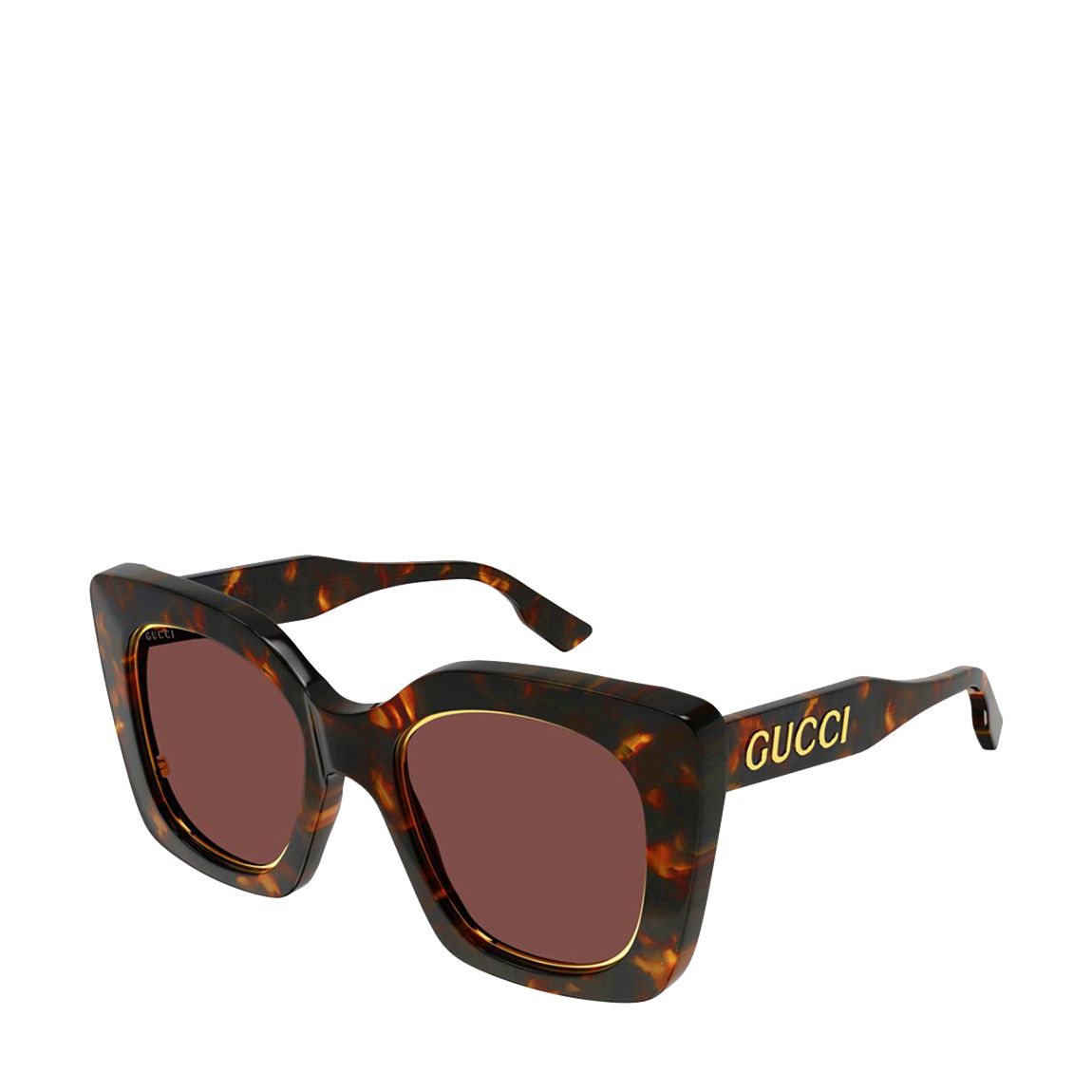 Women's Brown Gucci Sunglasses 51mm main product photo