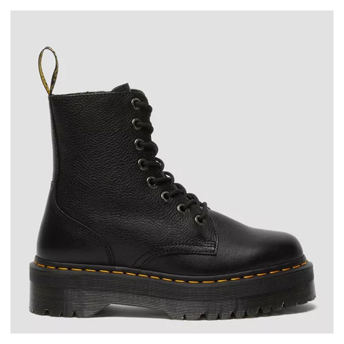 Unisex Black Jadon III Pisa Leather Platform Ankle Boots main product photo