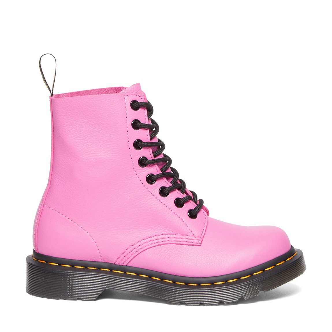 Women Pink 1460 Pascal 8 Eye Leather Lace Up Ankle Boots main product photo