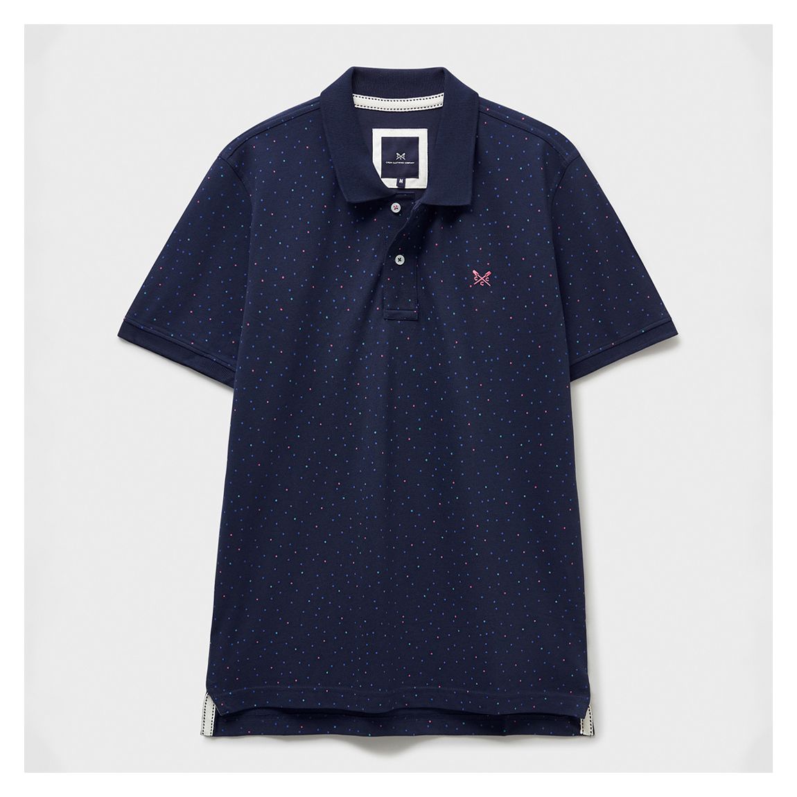 Navy/Multi Spot Print Polo main product photo