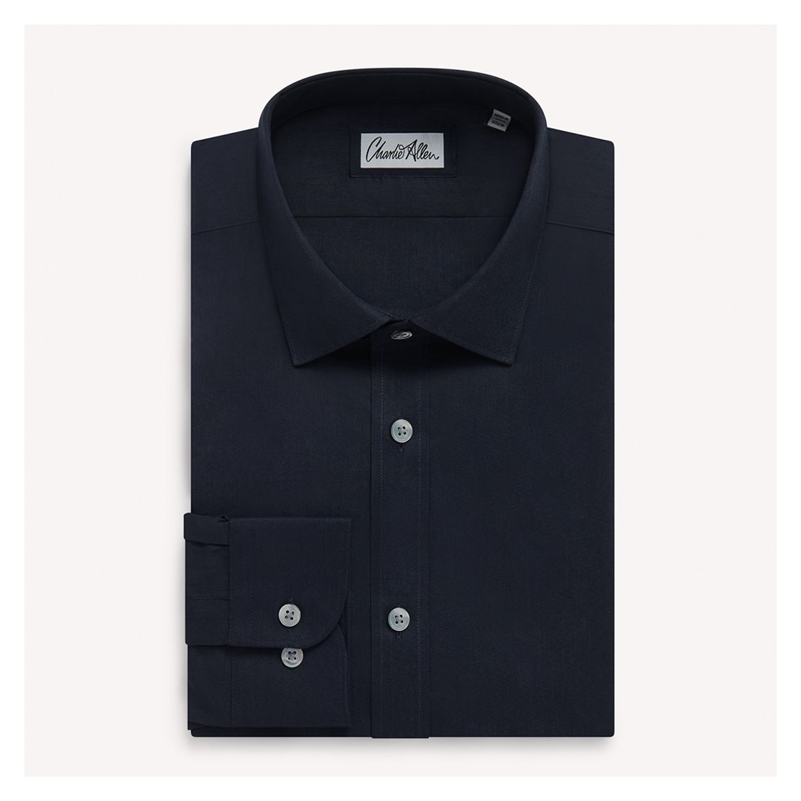 Dark Navy Regular Fit Cotton Shirt main product photo