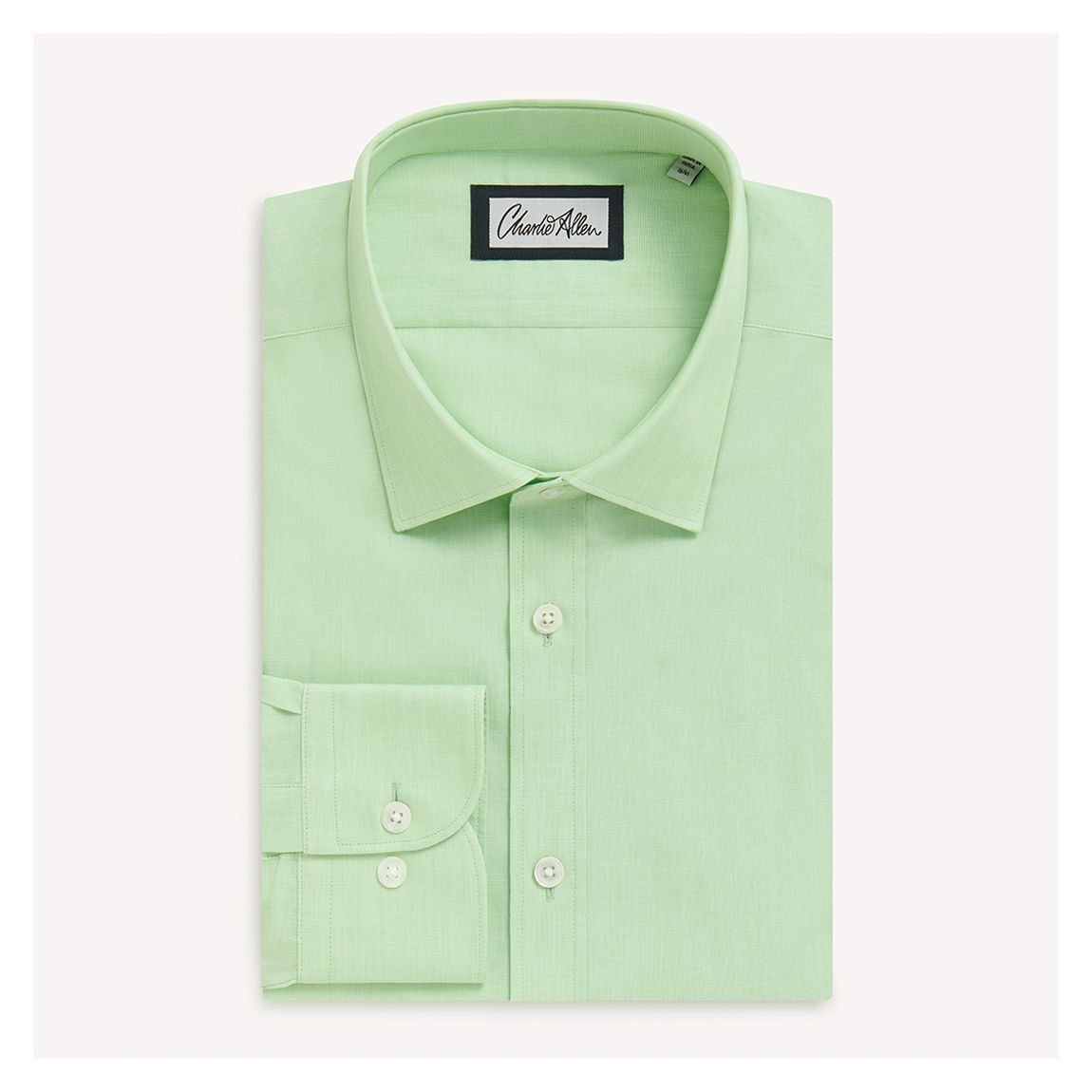 Light Green Regular Fit Cotton Shirt main product photo