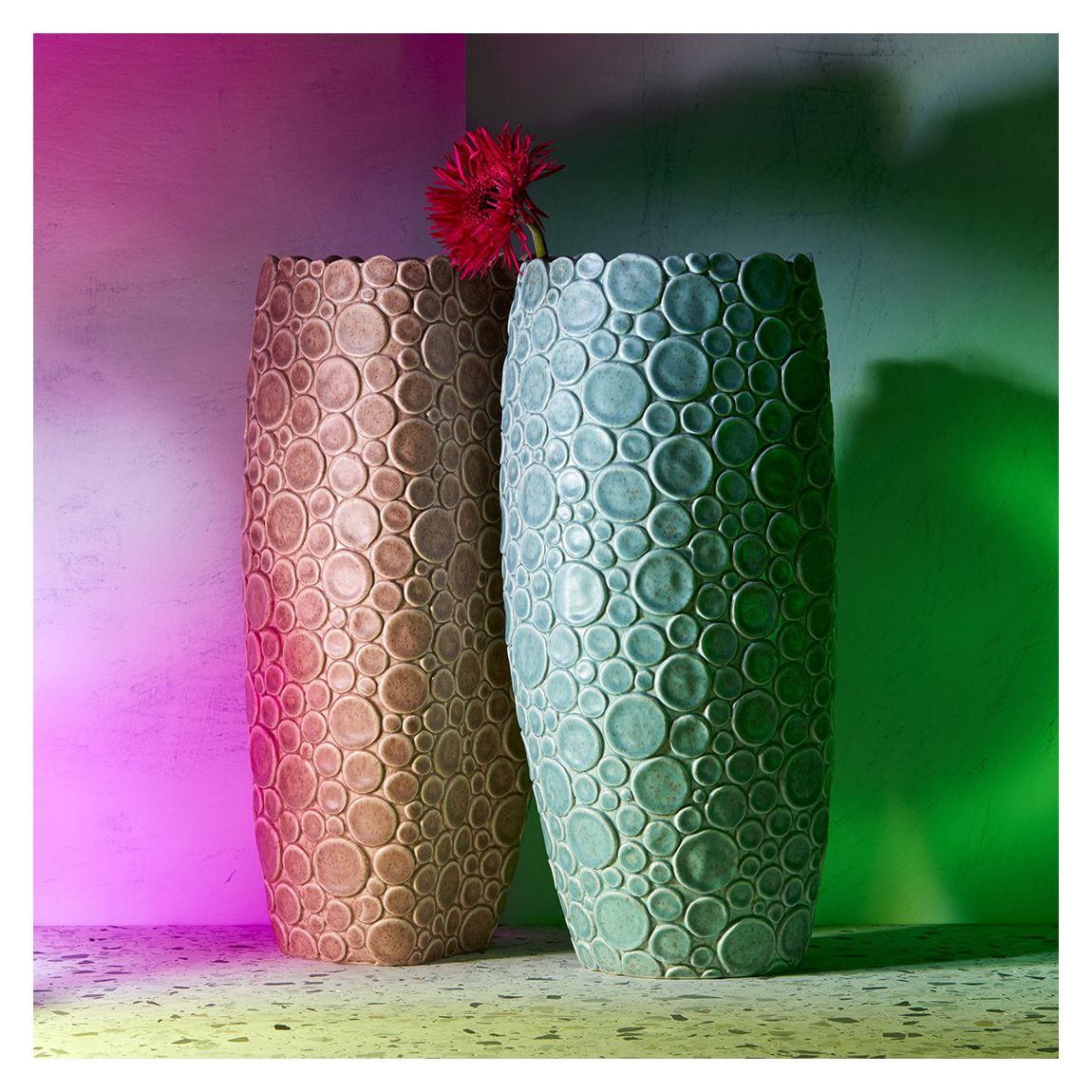 Haas Gila Monster Vase -Dusty Pink L main product photo